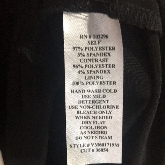 Connected Apparel Red & Black Dressy Dress Sz 6 - Picture 4 of 4